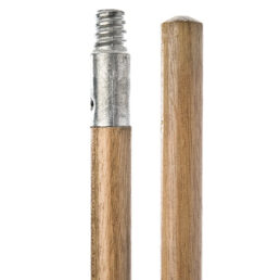 Wooden Handle with Metal Threaded Tip